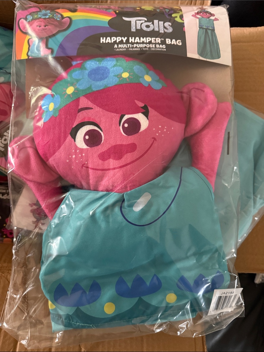 DreamWorks Trolls Poppy Happy Hamper Bag Kids Laundry Toy Storage NEW Sealed